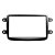 Moldura P/ Aparelho De Som/Dvd 2 Din Preto Black Piano Duster Dynam./ Sandero Expres. E Privilége / Logan Expres Ap645 - Expex - Imagem 5