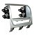 Moldura P/ Aparelho De Som/Dvd 2Din - Prata Palioweek./Adv./Att./Trek 12/ Strada Adv./Trek./Work. 12/. Siena El 12 Ap701 - Expex - Imagem 4