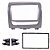 Moldura P/ Aparelho De Som/Dvd 2Din - Prata Palioweek./Adv./Att./Trek 12/ Strada Adv./Trek./Work. 12/. Siena El 12 Ap701 - Expex - Imagem 3
