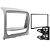 Moldura P/ Aparelho De Som/Dvd 2Din - Prata Palioweek./Adv./Att./Trek 12/ Strada Adv./Trek./Work. 12/. Siena El 12 Ap701 - Expex - Imagem 2