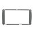 Moldura P/ Aparelho De Som/Dvd 2 Din Cinza Etios (Todos) Ap703 - Expex - Imagem 1