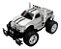 Carrinho De Controle Remoto Prata Monster 4X4 - Importway - Imagem 3