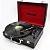 Vitrola Toca Disco Vinil Retrô Antiga Usb Bluetooth Case Madeira Bateria Bivolt Avt 1199 - Amvox - Imagem 1