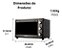 Forno Elétrico De Bancada 45 Litros Multifunção Timer Alarme Afr 4500 Preto - Amvox - Imagem 6