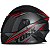 Capacete Moto Pro Tork Fechado R8 Pro Fundo Preto E Grafismos Vermelho Com Viseira Fumê - Pro Tork - Imagem 1