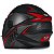 Capacete Moto Pro Tork Fechado R8 Pro Fundo Preto E Grafismos Vermelho Com Viseira Fumê - Pro Tork - Imagem 3