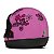 Capacete Moto Pro Tork Fechado Sport Moto For Girls Rosa Com Viseira - Pro Tork - Imagem 6