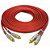 Cabo Rca Prime Plug Metal 5Mm Transparente Vermelho 5M Cobre - Imagem 2