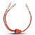 Cabo Coaxial Y RCA Tripla Blindagem 2 Machos 1 Fêmea 4mm 45cm Revestimento em PVC Flexível Vermelho - Stetsom - Imagem 3