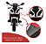 Mini Moto Elétrica Infantil 12v Azul ou Vermelha Luzes/Som Inmetro Suporta 25kg Inmetro Rodinhas Apoio - Importway - Imagem 6