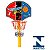 Mini Cesta De Basquete Infantil Com Bola Inflador Estrutura Cesta Tabela E Base - Importway - Imagem 2