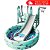 Playground Infantil 4 Em 1 Com Piscina De Bolinhas Cesta De Basquete Escorregador E Balanço - Importway - Imagem 1