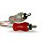Cabo Rca Injetado 1 Metro 4 Mm Listrado - Tech One - Imagem 2