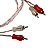 Cabo Rca Injetado 1 Metro 4 Mm Listrado - Tech One - Imagem 3