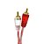 Cabo Coaxial Rca Série Bronze 1 Metro Vermelho E Branco Banhado A Ouro - Stetsom - Imagem 5