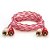 Cabo Coaxial Rca Série Bronze 1 Metro Vermelho E Branco Banhado A Ouro - Stetsom - Imagem 1