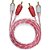 Cabo Coaxial Rca Série Bronze 1 Metro Vermelho E Branco Banhado A Ouro - Stetsom - Imagem 3