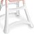 Cadeira De Refeição Alta Para Bebê Portátil Premium Branco E Rosa 5070Bcr - Galzerano - Imagem 4