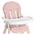 Cadeira De Refeição Alta Para Bebê Portátil Premium Branco E Rosa 5070Bcr - Galzerano - Imagem 2