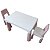 Conjunto Mesa 77 X 50 X 54Cm E 2 Cadeiras 28 X 28 X 55Cm Rosa Bw090Rs - Imagem 2