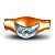 Farol Compl C/Caren. C/Freio A Disco Compat. Biz 125 + 2006 Laranja Met-N Orig. - Imagem 2