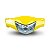 Farol Compl C/Caren. C/Freio A Disco Compat. Biz 125 + 2007 - Amarelo - N Orig. - Imagem 2