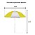 Guarda-Sol Nylon C/ Silver Coating - 1,80 M - Bco/Amar - Imagem 4