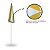 Guarda-Sol Nylon C/ Silver Coating - 1,80 M - Bco/Amar - Imagem 5
