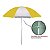 Guarda-Sol Nylon C/ Silver Coating - 1,80 M - Bco/Amar - Imagem 3
