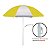 Guarda-Sol Nylon C/ Silver Coating - 1,80 M - Bco/Amar - Imagem 2