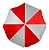 Guarda-Sol Nylon C/ Silver Coating - 1,80 M - Bco/Verm - Imagem 8