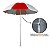 Guarda-Sol Nylon C/ Silver Coating - 1,80 M - Bco/Verm - Imagem 4