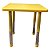 Mesa Infantil Plastico Altura Ajustavel 60 X 60 X 56Cm Amarelo Bw087Am - Imagem 3