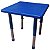 Mesa Infantil Plastico Altura Ajustavel 60 X 60 X 56Cm Azul Bw087Az - Imagem 2
