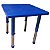 Mesa Infantil Plastico Altura Ajustavel 60 X 60 X 56Cm Azul Bw087Az - Imagem 1