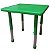 Mesa Infantil Plastico Altura Ajustavel 60 X 60 X 56Cm Verde Bw087Vd - Imagem 1