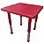 Mesa Infantil Plastico Altura Ajustavel 60 X 60 X 56Cm Vermelho Bw087Vm - Imagem 2