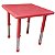 Mesa Infantil Plastico Altura Ajustavel 60 X 60 X 56Cm Vermelho Bw087Vm - Imagem 1