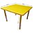Mesa Infantil Plastico Altura Ajustavel 88 X 88 X 56 Cm Amarelo Bw088Am - Imagem 3