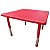 Mesa Infantil Plastico Altura Ajustavel 88 X 88 X 56 Cm Vermelho Bw088Vm - Imagem 2