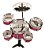 Mini Bateria Infantil - Vermelho Bw038Vm - Imagem 1