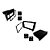 Mold. P/ Aparelho De Som/Dvd 1 E 2Din Preto Gol/Parati/Saveiro G3 99/... Ap722 - Imagem 2
