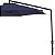 Guarda-Sol Ombrelone 3 Metros Cobertura Polyester, Protetor Uv Azul - Belfix - Imagem 4