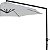 Guarda-Sol Ombrelone 3 Metros Cobertura Polyester, Protetor Uv Branco - Belfix - Imagem 5