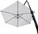 Guarda-Sol Ombrelone 3 Metros Cobertura Polyester, Protetor Uv Branco - Belfix - Imagem 4
