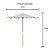 Ombrellone Poliester Treviso 2,40M Bege - Fsc 100% - Apcer - Coc 150691 - Imagem 6