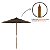 Ombrellone Poliester Treviso 2,40M Marrom - Fsc 100% - Apcer - Coc 150691 - Imagem 5