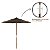 Ombrellone Poliester Treviso 2,40M Marrom - Fsc 100% - Apcer - Coc 150691 - Imagem 4