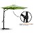 Ombrelone Lateral 2,70M Com Led E Cobertura Em Poliester Cor Verde (Iwobll270Vd) - Imagem 6