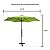 Ombrelone Lateral 2,70M Com Led E Cobertura Em Poliester Cor Verde (Iwobll270Vd) - Imagem 8